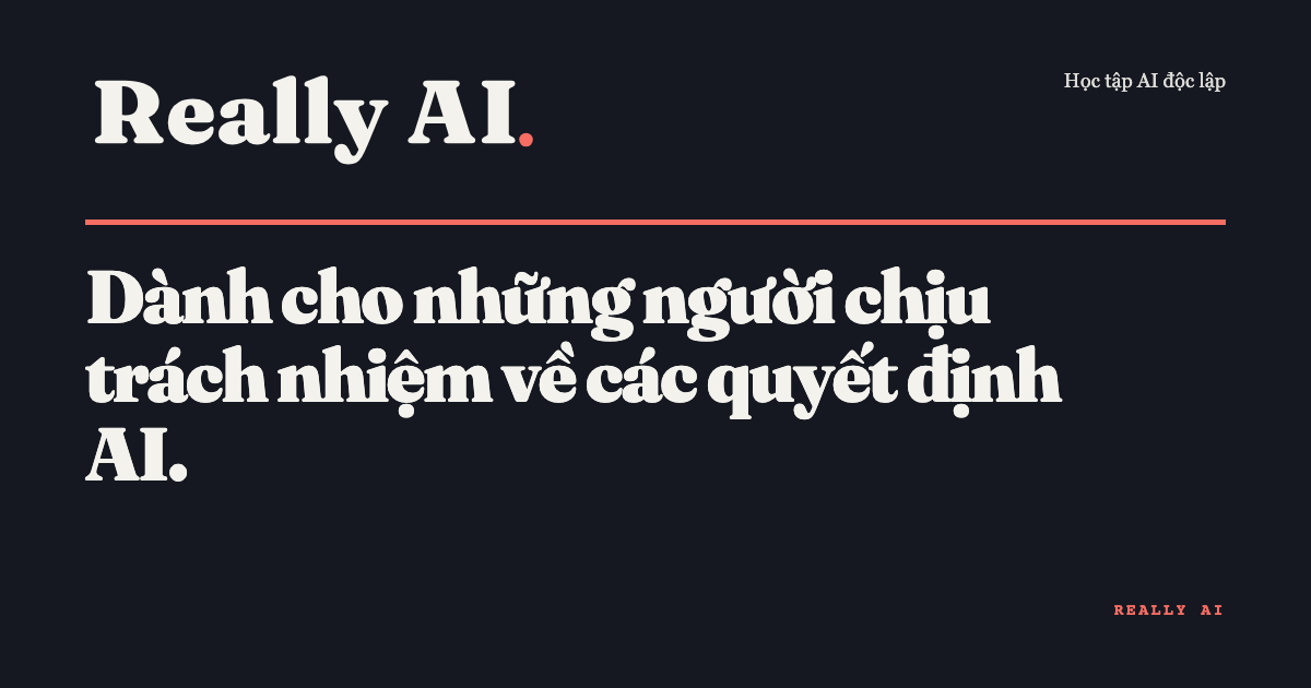 For people who answer for AI decisions.